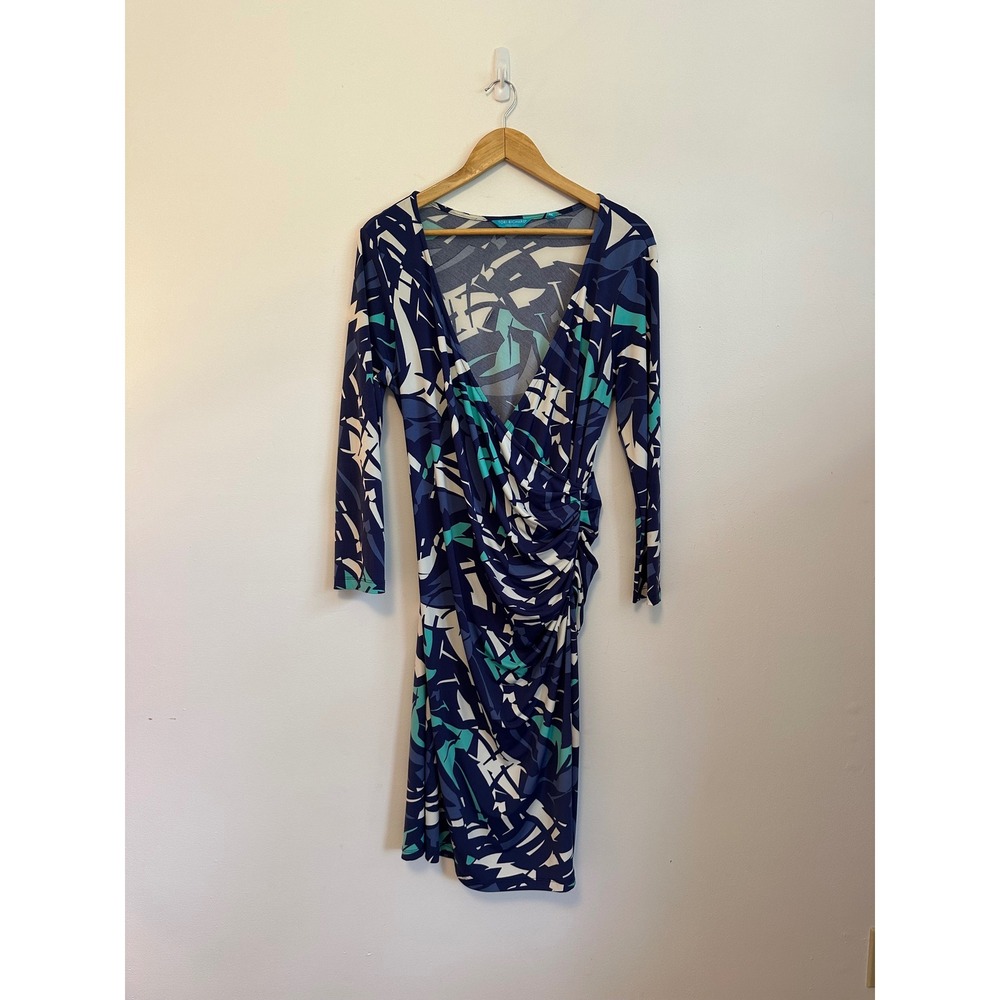 Tori Richard Honolulu Geometric Abstract Wrap Dress | Size XL